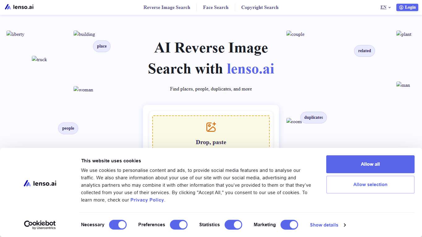 Lenso.ai - AI Reverse Image Search with Facial Recognition